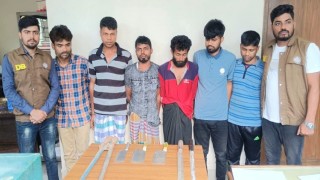 বেলাবতে ডাকাতির প্রস্তুতির সময় ৬ জন আটক